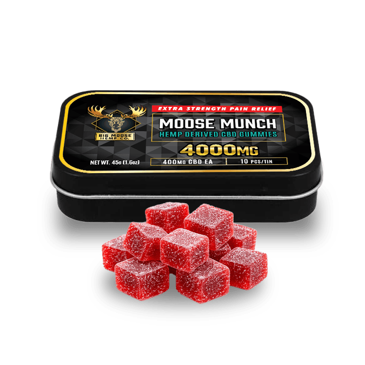 Moose Munch - 4000mg CBD - Extra Strength Pain Relief - Strawberry