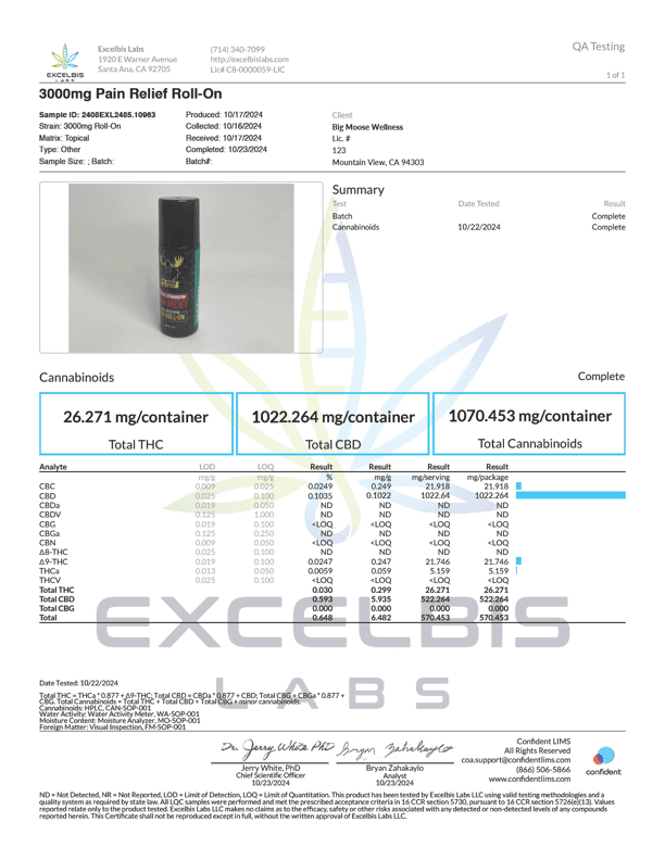 3000mg CBD Roll On