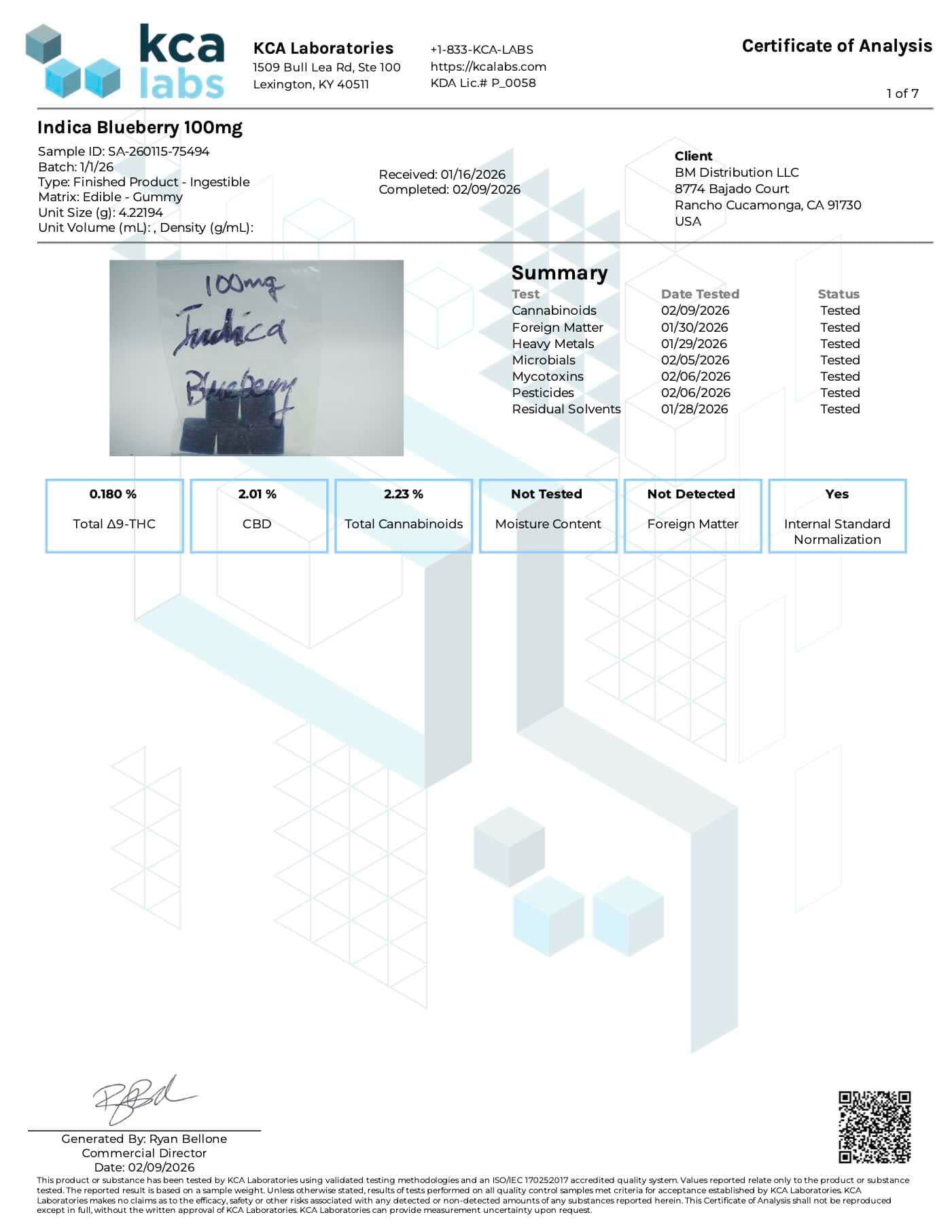Moose Munch - 1100mg: 100mg D9 + 1000mg CBD - Indica Blueberry