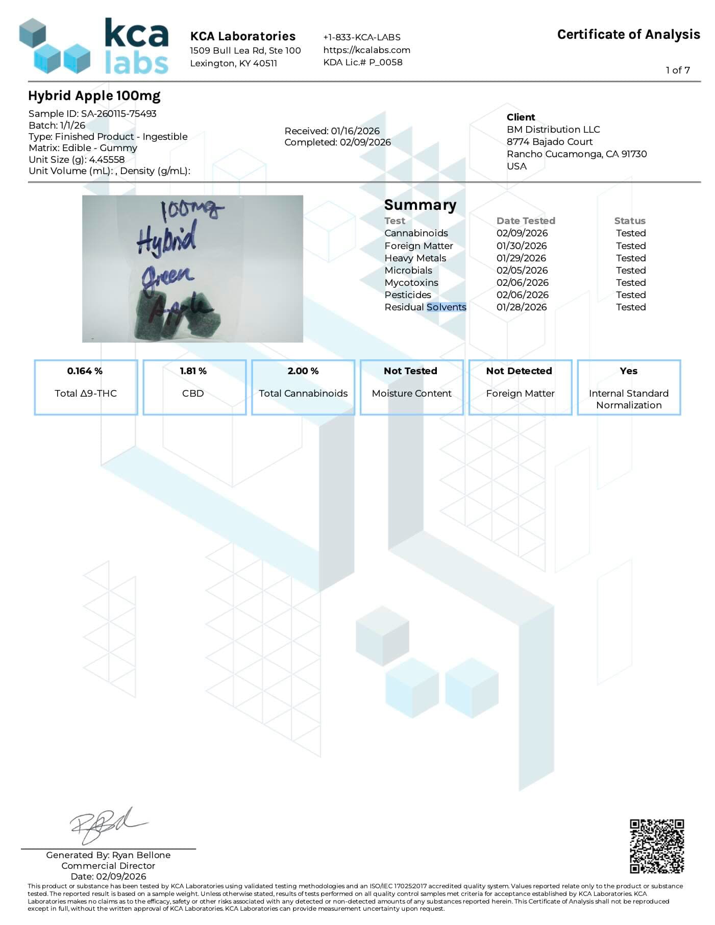 Moose Munch - 1100mg: 100mg D9 + 1000mg CBD - Hybrid Green Apple gallery image