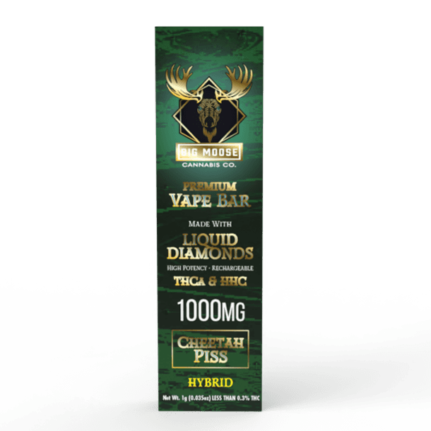 Big Moose 1000mg - Cheetah Piss - Diamond Infused Vape Bar gallery image