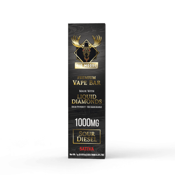 Big Moose 1000mg - Sour Diesel - Diamond Infused Vape Bar gallery image
